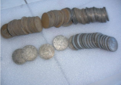 广西陈某使用美洲豹-II探测器找到大量银元