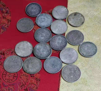 河南省汝州市杨某野外找到数枚银元